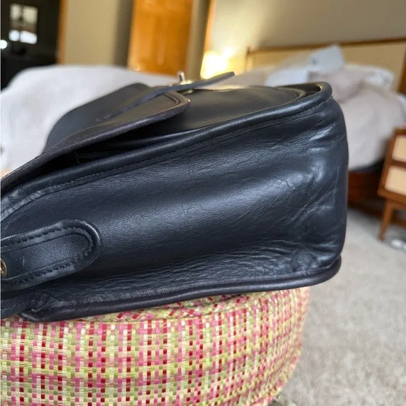 Coach Vintage 80’s OG Black Rambler Leather Crossbody Bag 9735 - Picture 8 of 14